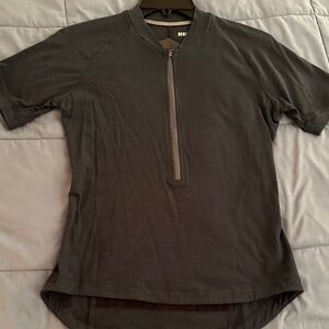 REI Women’s Charcoal Short Sleeve Half-Zip Cycling Tee XS   NWT